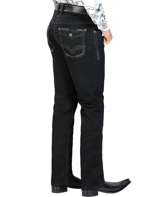 PANTALON HOMBRE LAMASINI LAM1863 JET BLACK