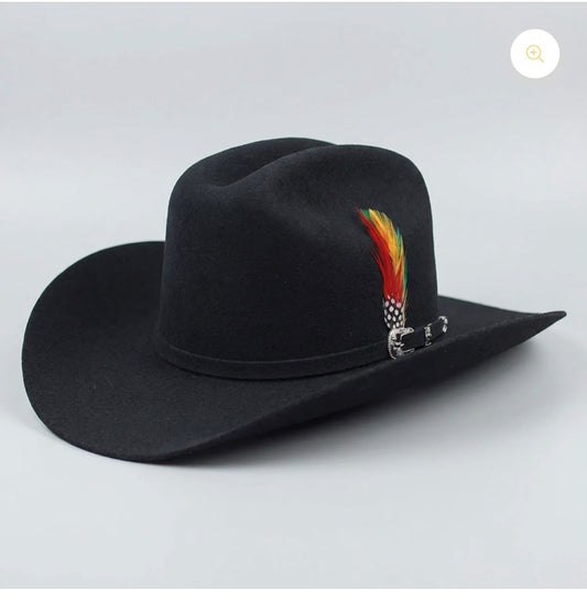 Cuernos Chuecos Texana 6X Chaparral Negra - Estilo Sinaloa