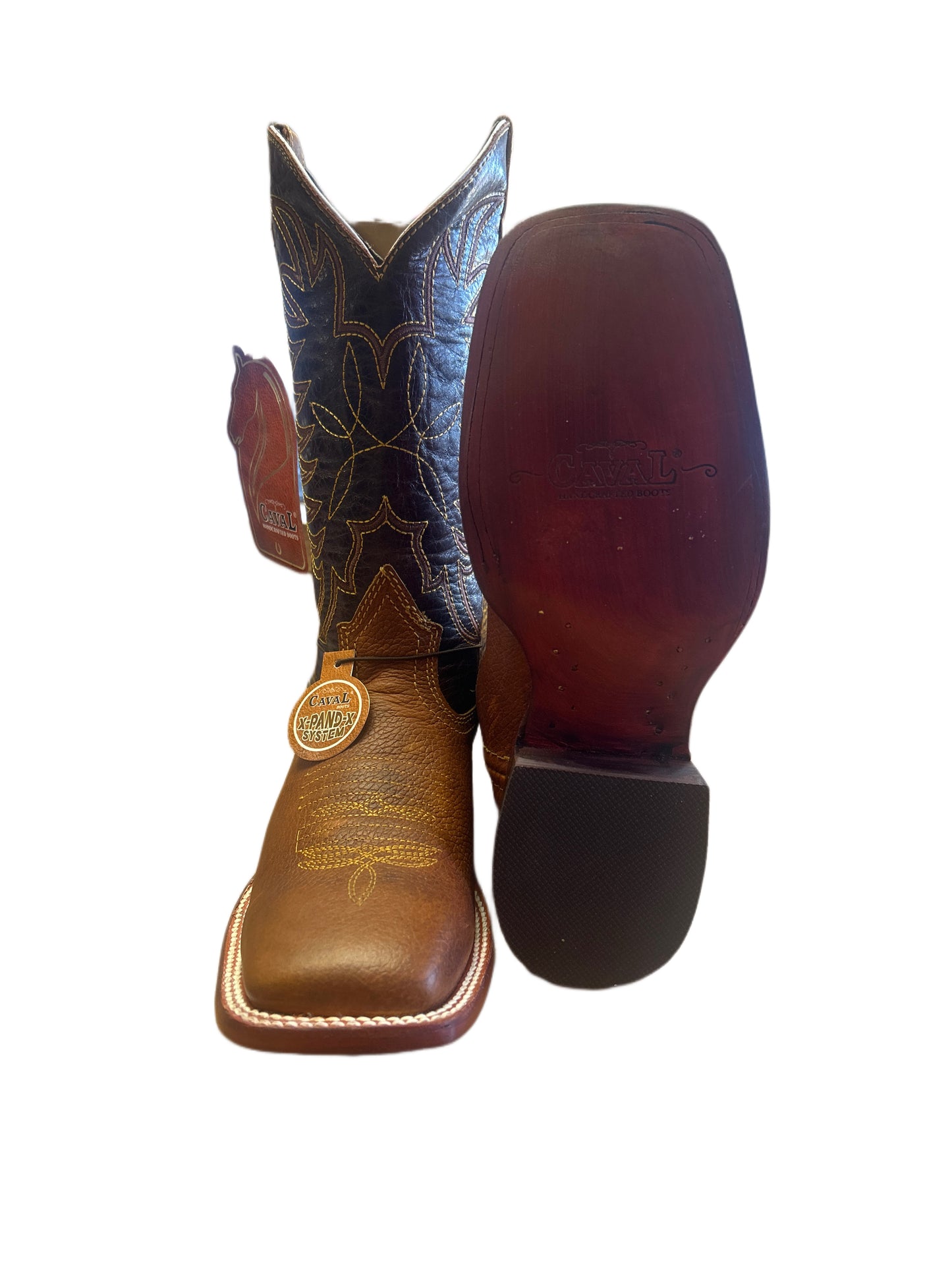 CAVAL BOOTS CAISSON THANG BARZA COGNAC