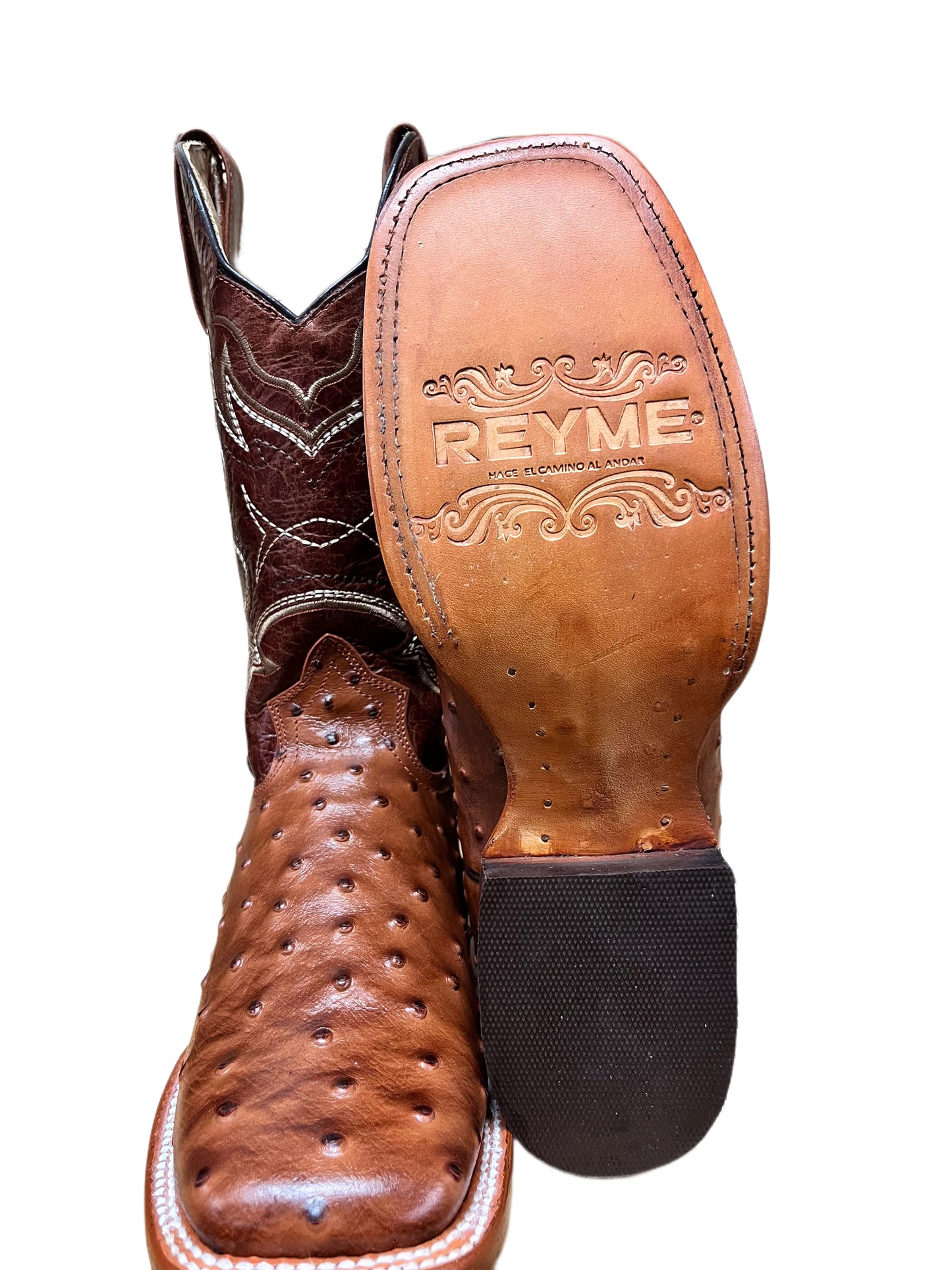 BOTA REYME HORMA TEXANA PRINT LEATHER AVESTRUZ