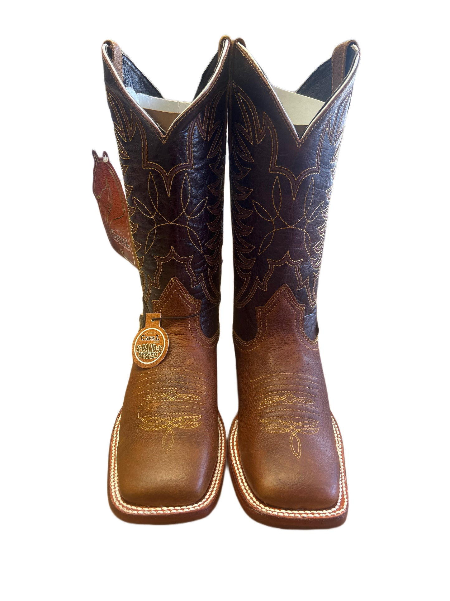 CAVAL BOOTS CAISSON THANG BARZA COGNAC