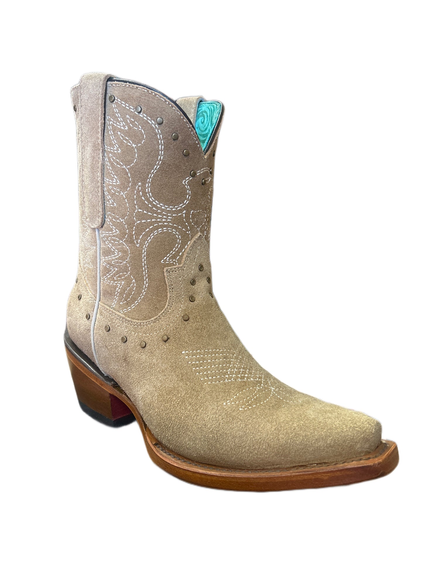 BOTA VAQUERA QUINCY MUJER SNIP TOE TOBACCO