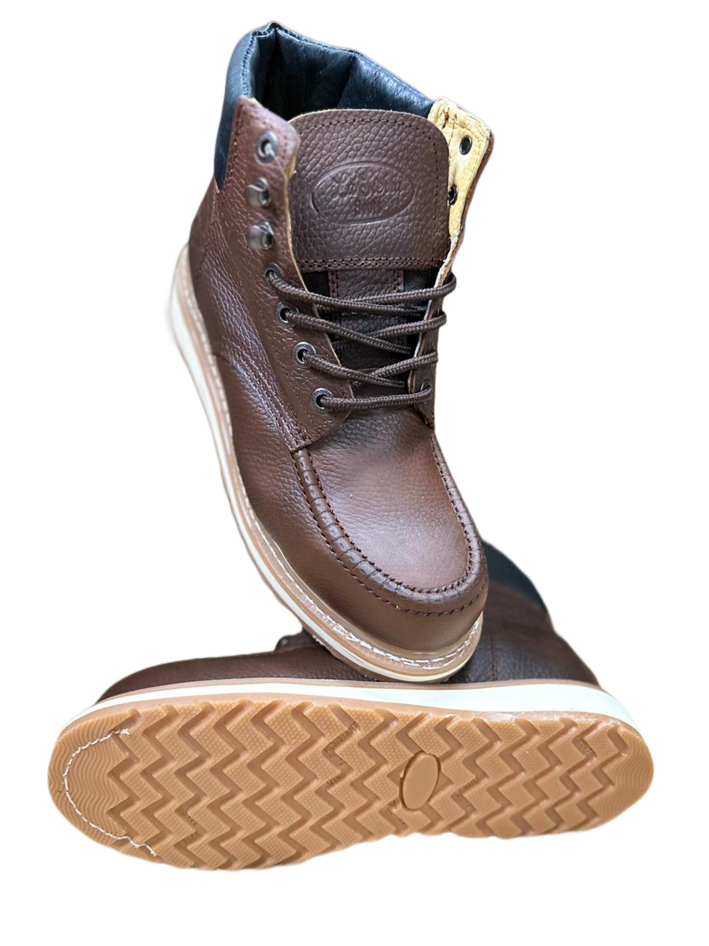 BOTA DE TRABAJO LA SIERRA CRAZY DARK BROWN